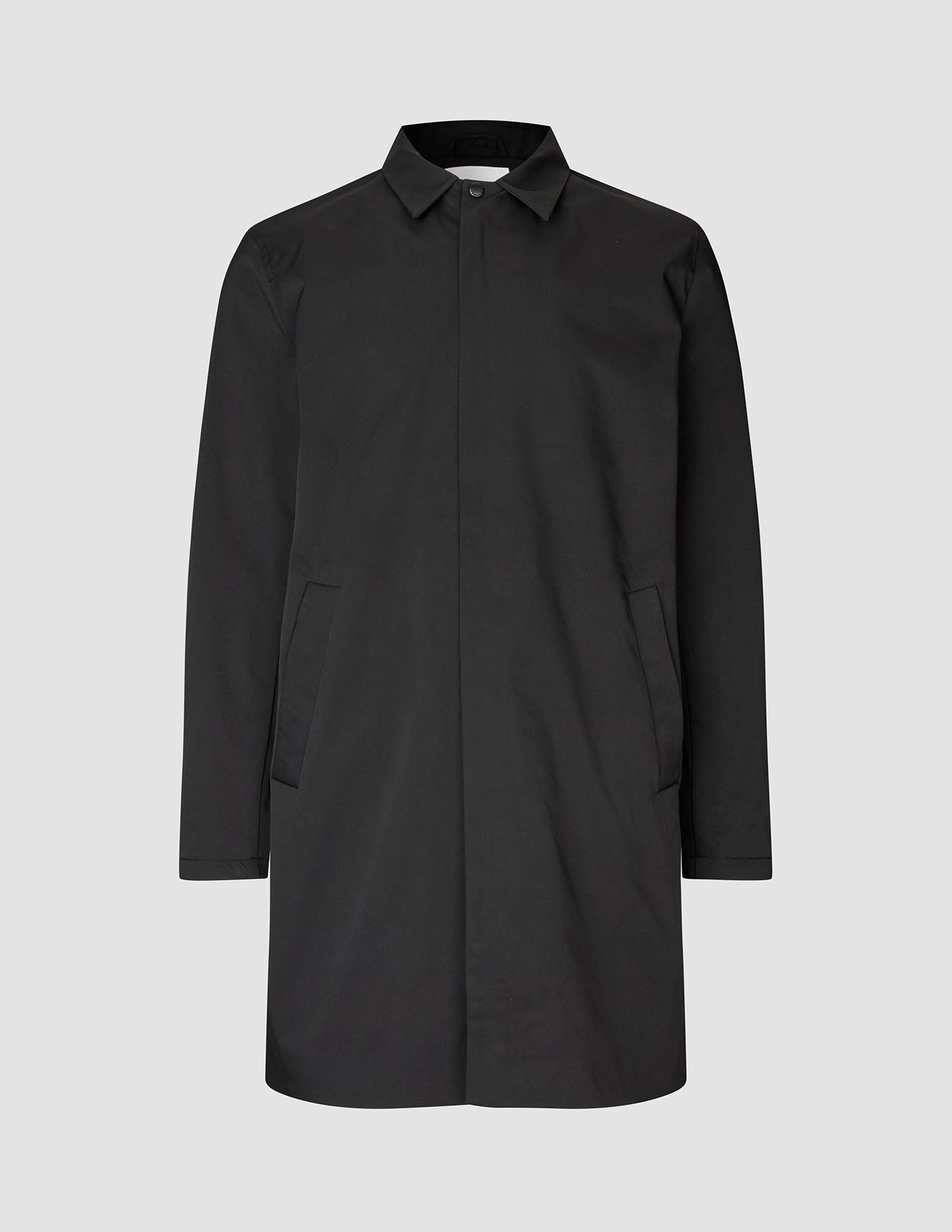 Waterproof Trench Coat Black